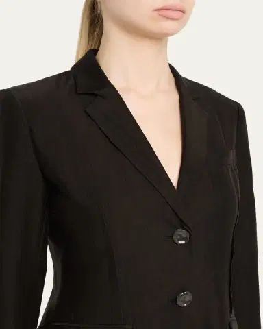 Jason Wu Collection Single-Breasted Washed Twill Jacket | Thumbnail 5