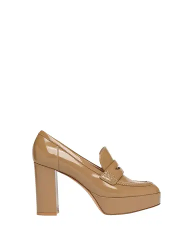 Gianvito Rossi 70mm Patent Platform Penny Loafers | Thumbnail 1