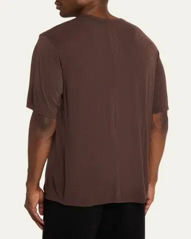 Rick Owens Men's Viscose & Silk Crewneck T-Shirt | Thumbnail 3