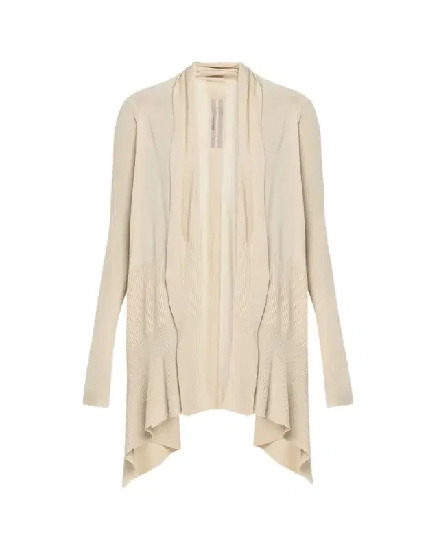 Wool Rib Wrap Cardigan