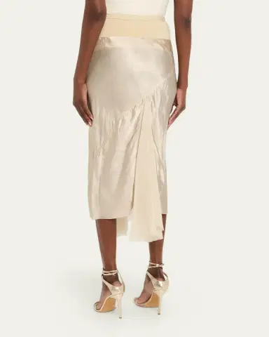 Rick Owens Asymmetric Bias Midi Skirt | Thumbnail 3 Rick Owens Asymmetric Bias Midi Skirt | Thumbnail 3