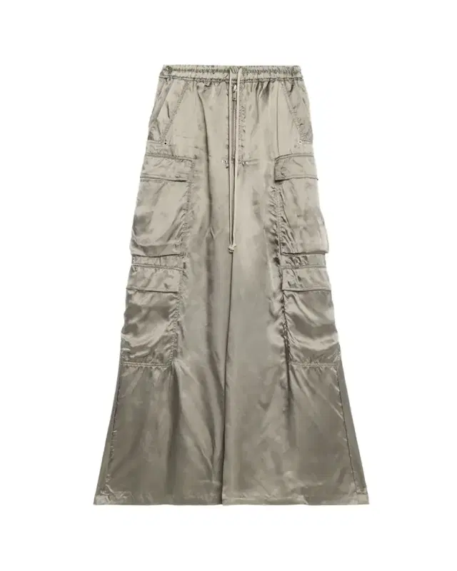 Belas Satin Wide-Leg Cargo Pants