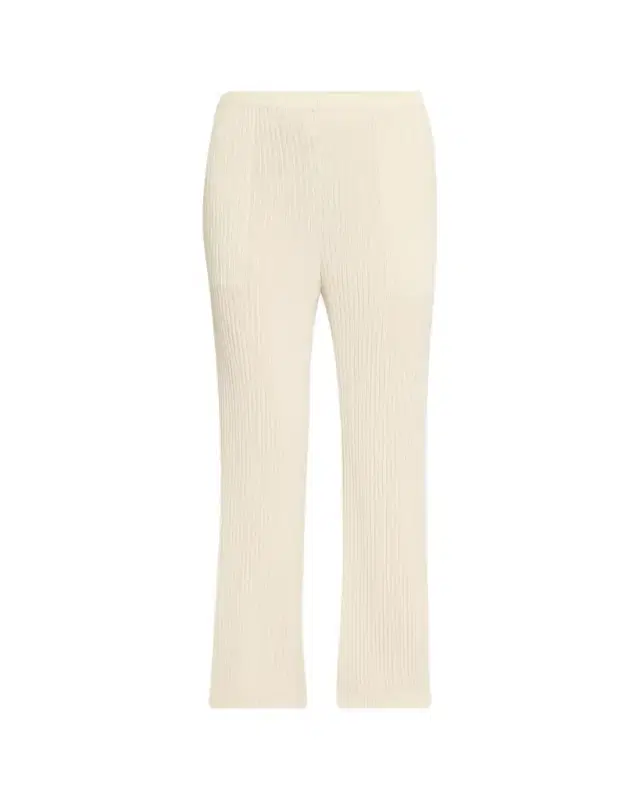 Issey Miyake Hatching Plisse Knit Straight-Leg Pull-On Pants