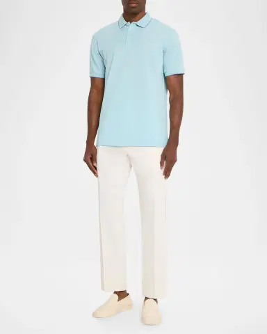 Giorgio Armani Men's Cotton Pique Polo Shirt | Thumbnail 6 Giorgio Armani Men's Cotton Pique Polo Shirt | Thumbnail 6
