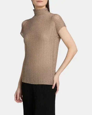 Issey Miyake Wooly Pleats Mock-Neck Top | Thumbnail 11