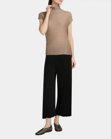 Issey Miyake Wooly Pleats Mock-Neck Top | Thumbnail 6