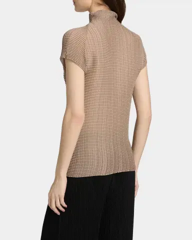 Issey Miyake Wooly Pleats Mock-Neck Top | Thumbnail 7