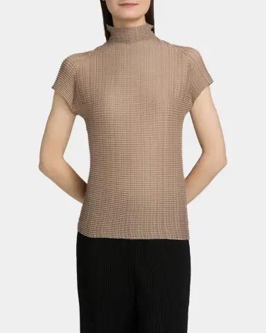 Issey Miyake Wooly Pleats Mock-Neck Top | Thumbnail 8