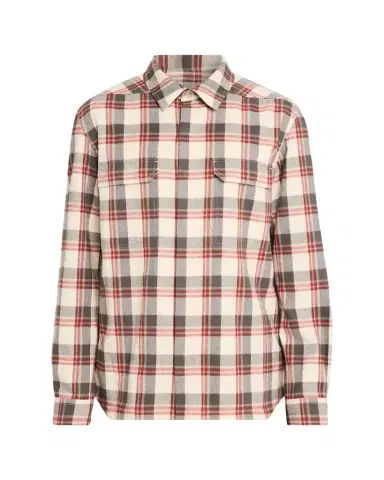 Rick Owens Men's Cotton Plaid Overshirt | Thumbnail 1 Rick Owens Men's Cotton Plaid Overshirt | Thumbnail 1