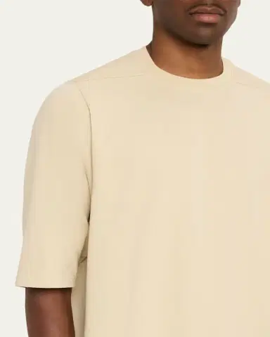 Rick Owens Men's Oversized Cotton Jersey T-Shirt | Thumbnail 5 Rick Owens Men's Oversized Cotton Jersey T-Shirt | Thumbnail 5