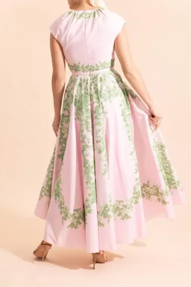 Giambattista Valli Floral Cap Sleeve Garland Dress | Thumbnail 4