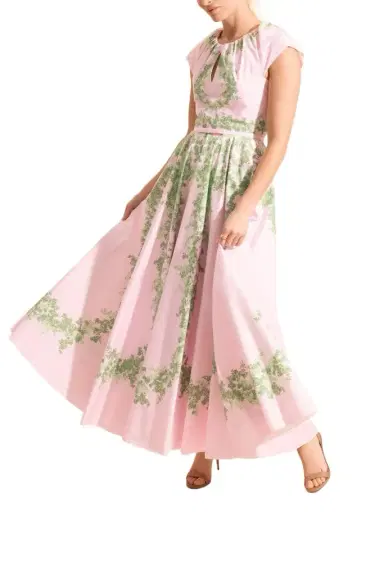 Giambattista Valli Floral Cap Sleeve Garland Dress | Thumbnail 1