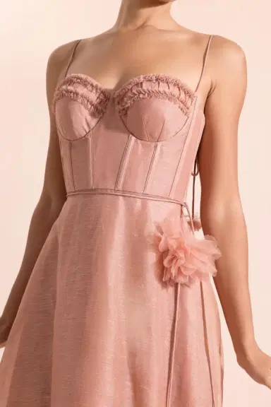 Zimmermann Luna Ruffle Midi Dress | Thumbnail 3