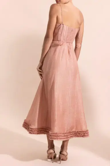 Zimmermann Luna Ruffle Midi Dress | Thumbnail 4