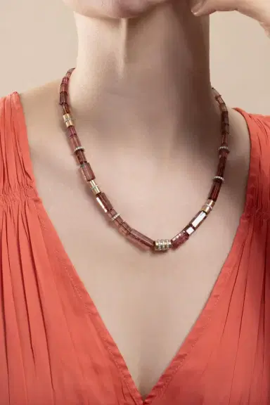 EDINA KISS Pink Tourmaline Beaded Necklace | Thumbnail 4 EDINA KISS Pink Tourmaline Beaded Necklace | Thumbnail 4