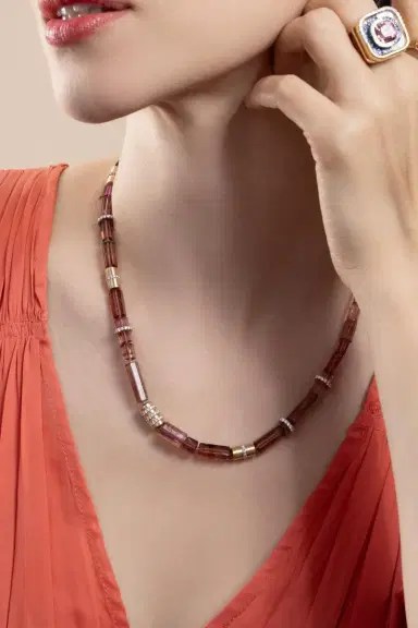 EDINA KISS Pink Tourmaline Beaded Necklace | Thumbnail 5 EDINA KISS Pink Tourmaline Beaded Necklace | Thumbnail 5