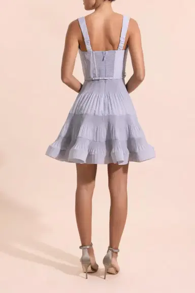Zimmermann Pleated Draped Mini Dress | Thumbnail 4