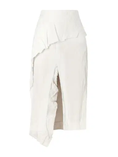 Proenza Schouler Hansly Crinkled-twill Midi Skirt | Thumbnail 1