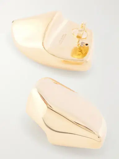 Bottega Veneta Prisma Gold-plated Sterling Silver Earrings | Thumbnail 3