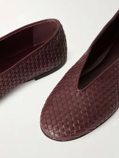 Bottega Veneta Rosa Intrecciato Leather Ballet Flats | Thumbnail 5 Bottega Veneta Rosa Intrecciato Leather Ballet Flats | Thumbnail 5