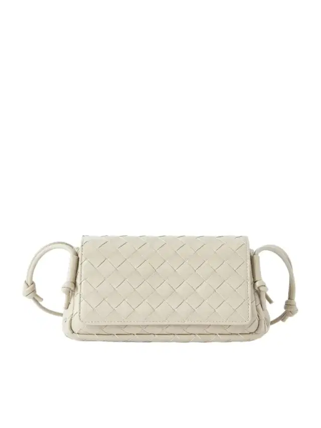 Notturno Intrecciato Leather Shoulder Bag