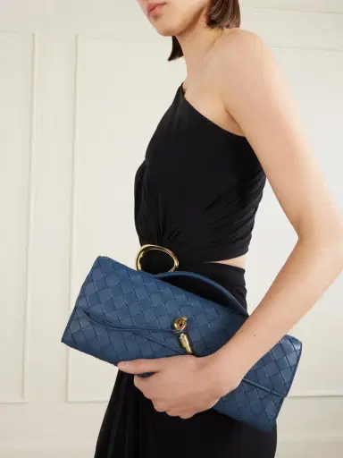Bottega Veneta Andiamo Long Intrecciato Leather Clutch | Thumbnail 2