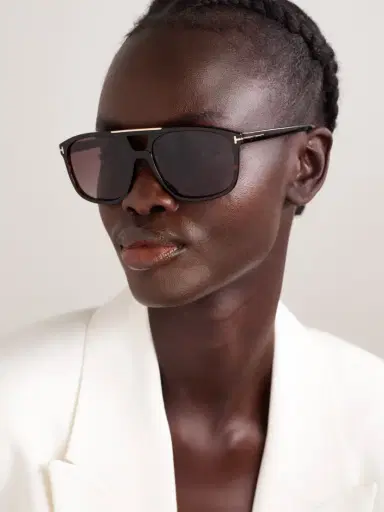 Tom Ford Briana Aviator-style Tortoiseshell Acetate Sunglasses | Thumbnail 7