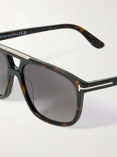 Tom Ford Briana Aviator-style Tortoiseshell Acetate Sunglasses | Thumbnail 9