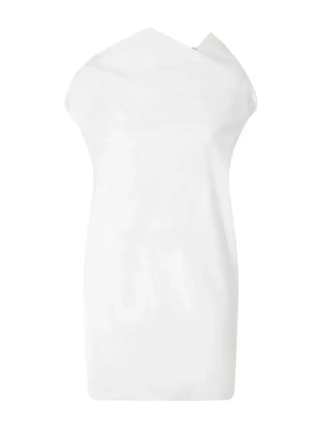 Tatia Draped Cotton-poplin Mini Dress