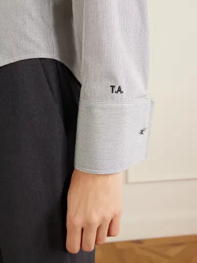 The Attico Checked Cotton-poplin Shirt | Thumbnail 4 The Attico Checked Cotton-poplin Shirt | Thumbnail 4