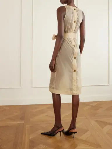 Saint Laurent Belted Shell Dress | Thumbnail 3