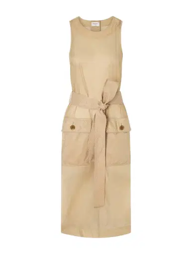 Saint Laurent Belted Shell Dress | Thumbnail 1