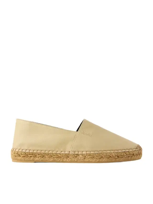 Embroidered Canvas Espadrilles