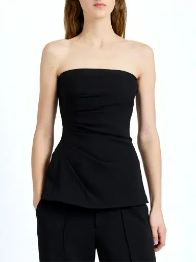 Proenza Schouler Damea Matte Double Crepe Strapless Top | Thumbnail 4