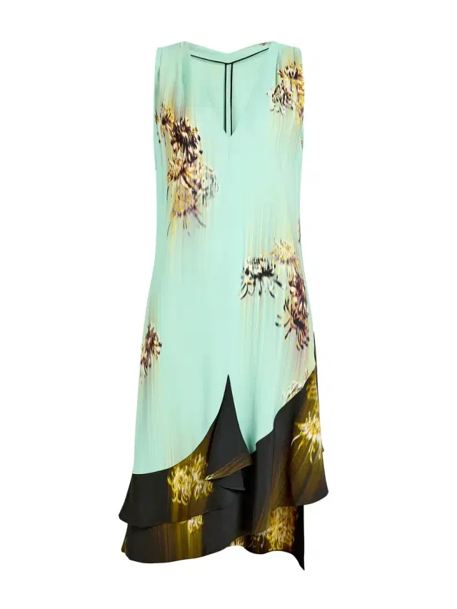 Rhetta Printed Viscose Cady Dress