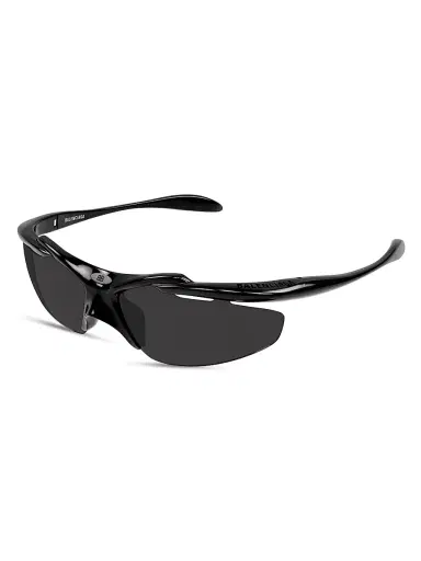 Balenciaga Men's Turbo Directional Sunglasses - Black | Thumbnail 1 Balenciaga Men's Turbo Directional Sunglasses - Black | Thumbnail 1