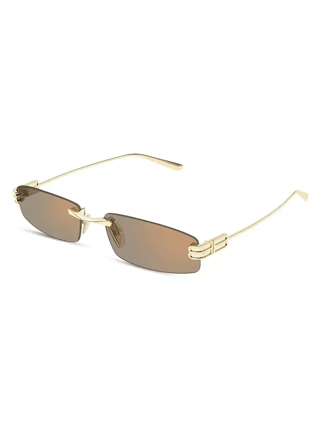 Men's Gossip 62MM Rimless Rectangular Metal Sunglasses - Gold