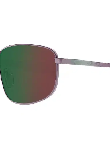 Balenciaga Men's Monday 61MM Rectangular Metal Sunglasses - Purple Green | Thumbnail 3