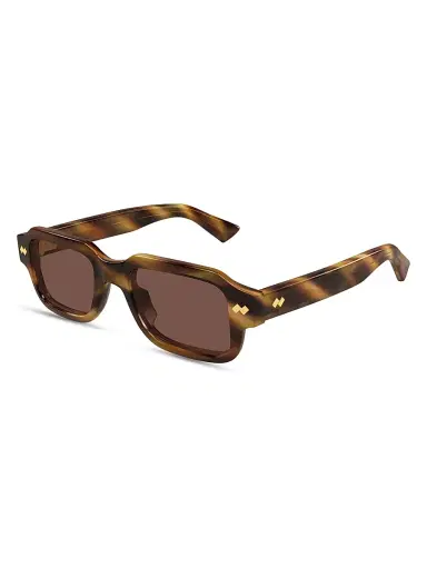Bottega Veneta Men's Intrecciato Wirecore 50MM Rectangular Sunglasses | Thumbnail 1 Bottega Veneta Men's Intrecciato Wirecore 50MM Rectangular Sunglasses | Thumbnail 1