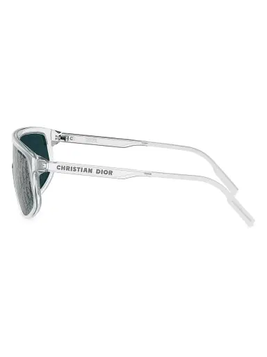 Dior Men's DiorTag M1U 134MM Shield Sunglasses - Crystal Blue | Thumbnail 3