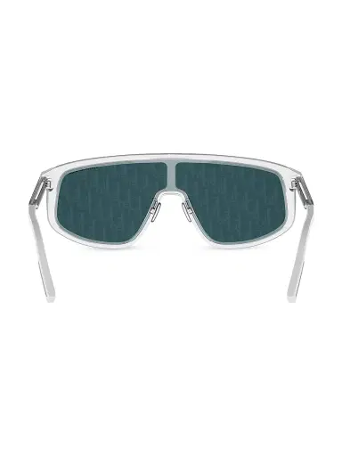 Dior Men's DiorTag M1U 134MM Shield Sunglasses - Crystal Blue | Thumbnail 5