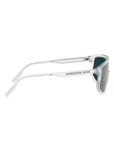Dior Men's DiorTag M1U 134MM Shield Sunglasses - Crystal Blue | Thumbnail 7