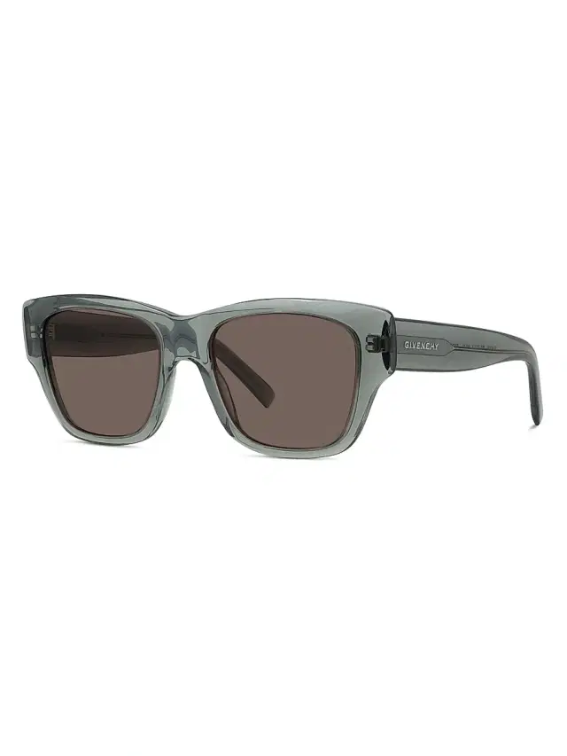 Givenchy Men's City 53MM Geometric Sunglasses - Green Bordeaux