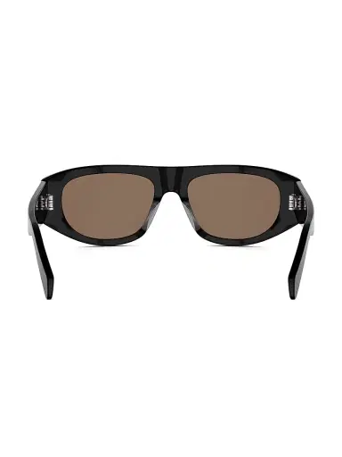 Celine Men's Triomphe 55MM Geometric Sunglasses - Black Brown | Thumbnail 5 Celine Men's Triomphe 55MM Geometric Sunglasses - Black Brown | Thumbnail 5