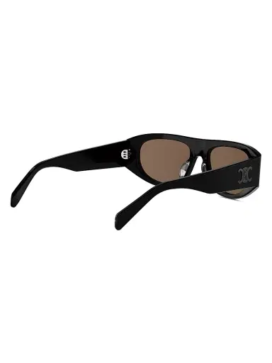 Celine Men's Triomphe 55MM Geometric Sunglasses - Black Brown | Thumbnail 6 Celine Men's Triomphe 55MM Geometric Sunglasses - Black Brown | Thumbnail 6
