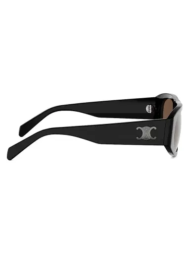 Celine Men's Triomphe 55MM Geometric Sunglasses - Black Brown | Thumbnail 7 Celine Men's Triomphe 55MM Geometric Sunglasses - Black Brown | Thumbnail 7