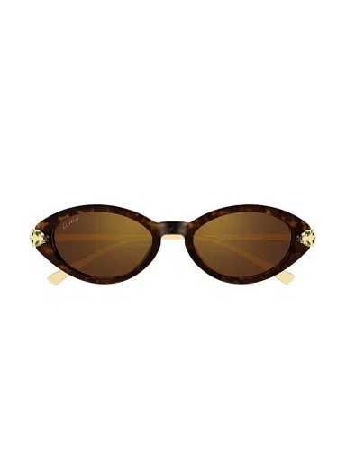Cartier Women's Panthère Classic 52MM 24K-Gold-Plated Almond Sunglasses | Thumbnail 2 Cartier Women's Panthère Classic 52MM 24K-Gold-Plated Almond Sunglasses | Thumbnail 2