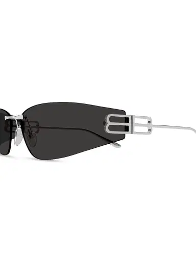 Balenciaga Women's Gossip 76MM Rectangular Sunglasses - Silver Black | Thumbnail 3 Balenciaga Women's Gossip 76MM Rectangular Sunglasses - Silver Black | Thumbnail 3