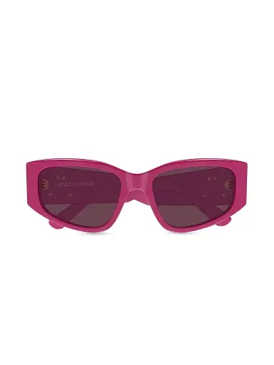 Balenciaga Women's Nano 56MM Geometric Sunglasses - Pink | Thumbnail 2