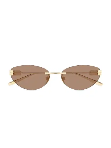 Balenciaga Women's Gossip 61MM Cat-Eye Sunglasses - Gold Brown | Thumbnail 2 Balenciaga Women's Gossip 61MM Cat-Eye Sunglasses - Gold Brown | Thumbnail 2